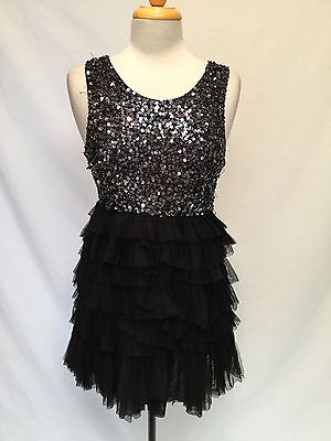 ALICE & OLIVIA Party Dress- Sequins and Ruffles-Size M-Adorable!