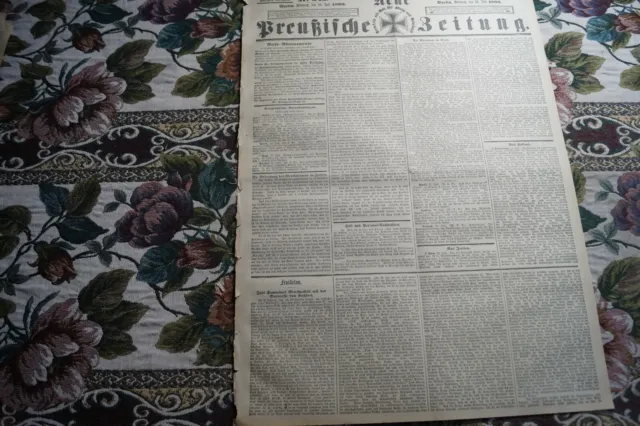 1893 Zeitung r36 345 / Korea / Unfall Berlin Gaststätte Rheingold