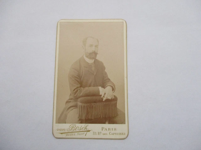 France Paris King Louis XIV Portrait Old CDV photo Neurdein 1870
