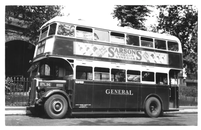 Vintage Photograph Double Decker Bus - Route  London General Transport (Z1)