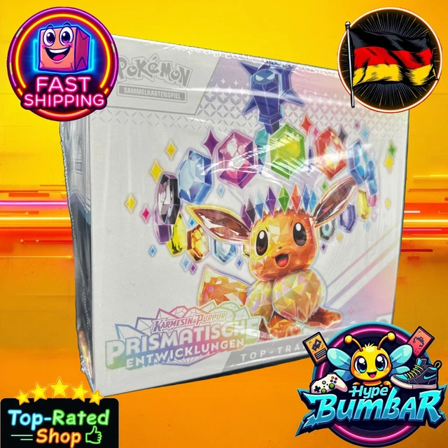 POKEMON PRISMATISCHE ENTWICKLUNGEN Top Trainer Box PKM KP08.5 DE EUR 99,99 PicClick DE