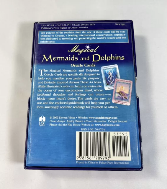 Magical Mermaids and Dolphin Oracle Cards: A 44-Card Deck and Guidebook 2003 3