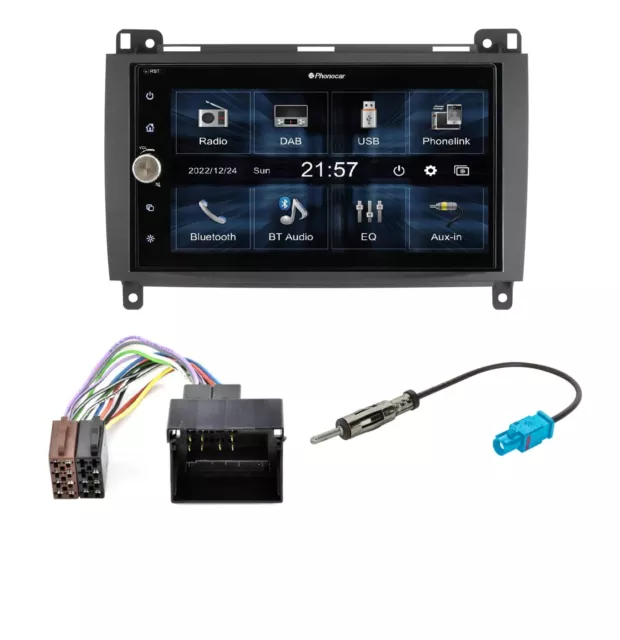 Autoradio 2 Din Mercedes classe A W169 Mediastation DAB+  Phonelink