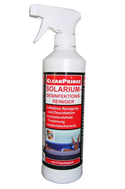 Solariumreiniger 0,5 L Desinfektionsreiniger Solarien Reinigungsmittel Solarium