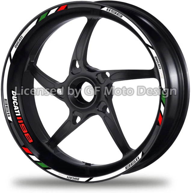 8X DUCATI CORSE Nuove Decalcomanie Ruota Cerchioni Adesivi Strisce Set 848 99... EUR 12,93 - IT - Foto 7