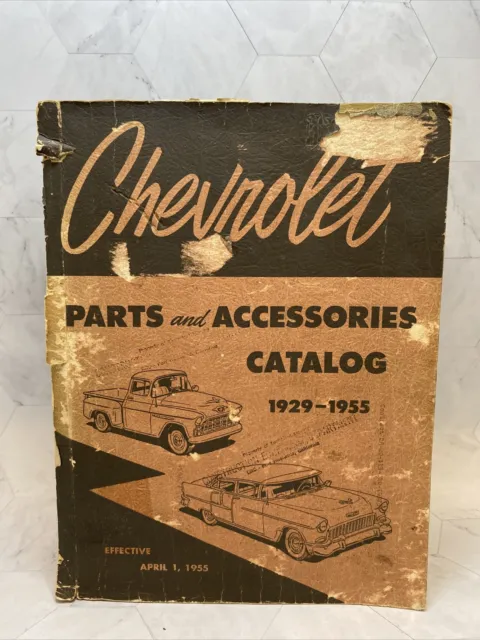 Vintage 1929-1955 Chevy Parts And Accessories Catalog GM Truck Repair Manual
