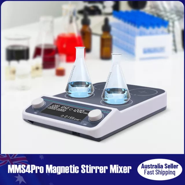 Lab Magnetic Stirrer Plate Digital Plate Mixer Timer Asynchronous Control Health