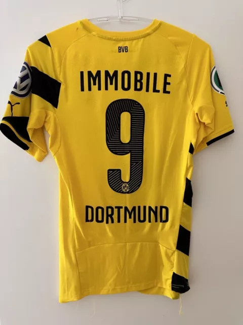 Borussia Dortmund BVB camiseta desgastada Copa DFB 2014/2015 Ciro Immobile