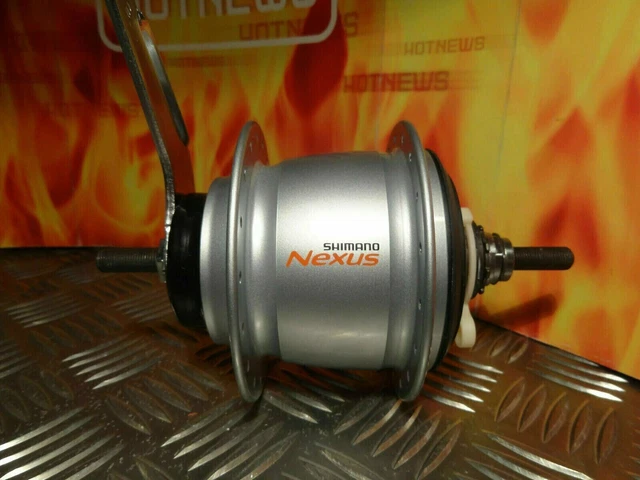 Shimano Nexus Inter 8 Hub in ISO 451 wheel, Nexus Revo shifter, 3 sprockets