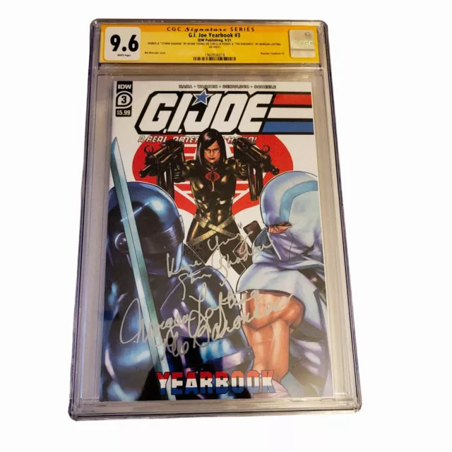 GI JOE YEARBOOK #3 (IDW 2021) Signed MORGAN LOFTING & KEONE YOUNG (CGC SS 9.6)