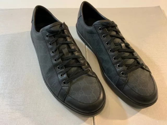 Gucci Mens 325370 Brooklyn GG Supreme Black-Grey Size 11