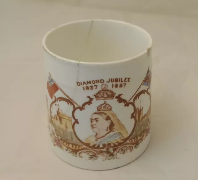 Queen Victoria 1887 Golden Jubilee Commemorative Mug