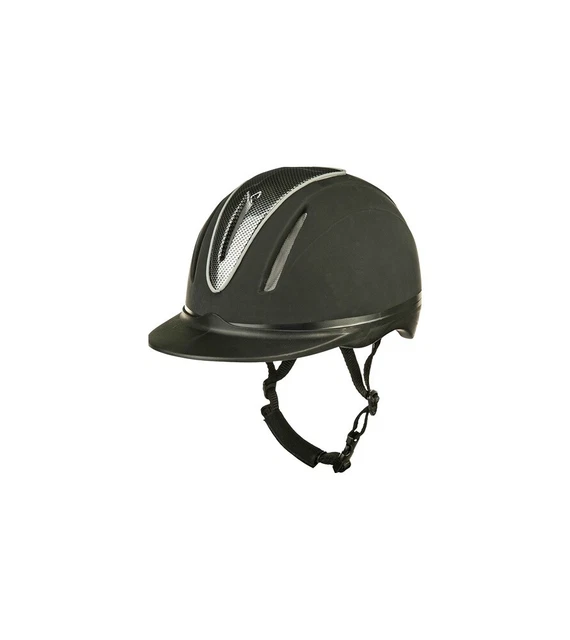 Reithelm Reitkappe Kappe Carbon Art HKM schwarz matt verstellbar Größen 48-62 cm