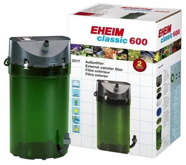 Eheim Classic 600 Plus External Power Filter 2217 + Media Fish Tank Aquarium