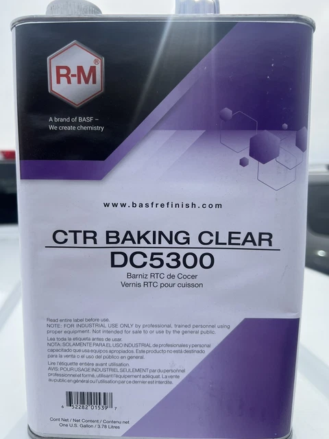 CTR Baking Clear DC5300 plus 1/4 DH46 normal hardener.