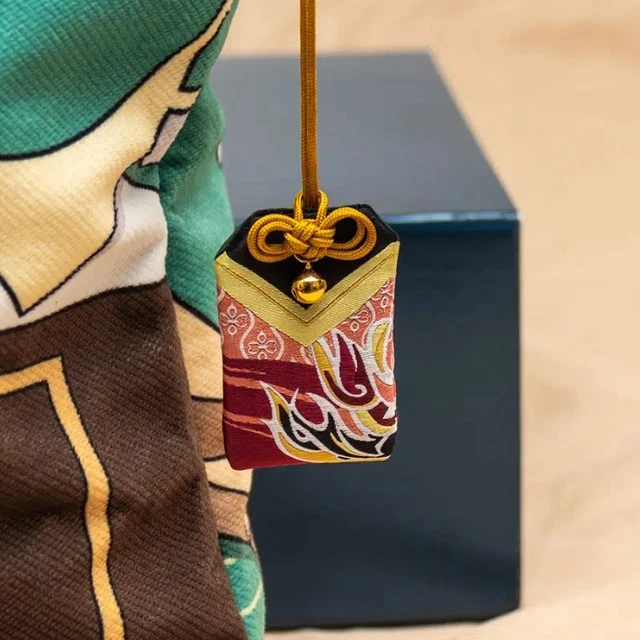Anime Genshin Impact Thoma Embroidery OMaMoRi Pendant Amulet Pray Gifts Inazuma