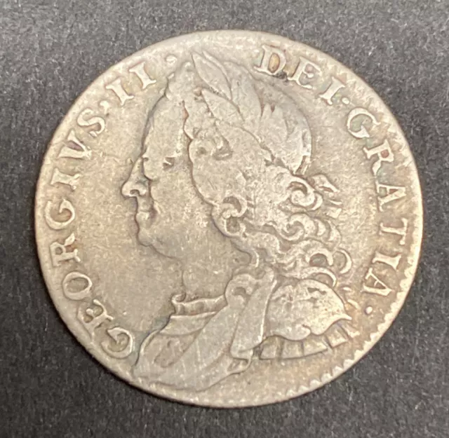 George II 1757 Sixpence