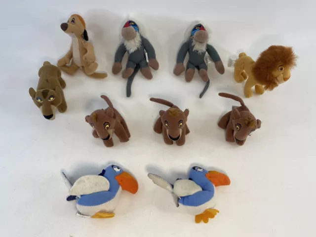 1998 Disney Lion King 2 McDonalds Happy Meal Plush Toys Simba’s Pride Lot of 10