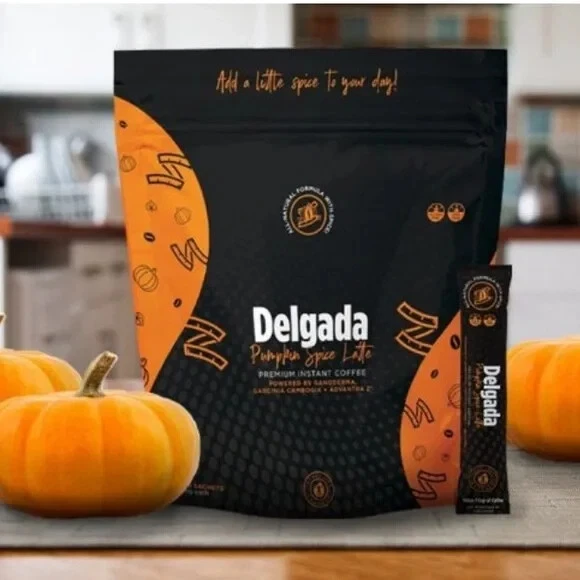 Pumpkin Spice Delgada Slimming Coffee TLC (28 sachets) 08/2023