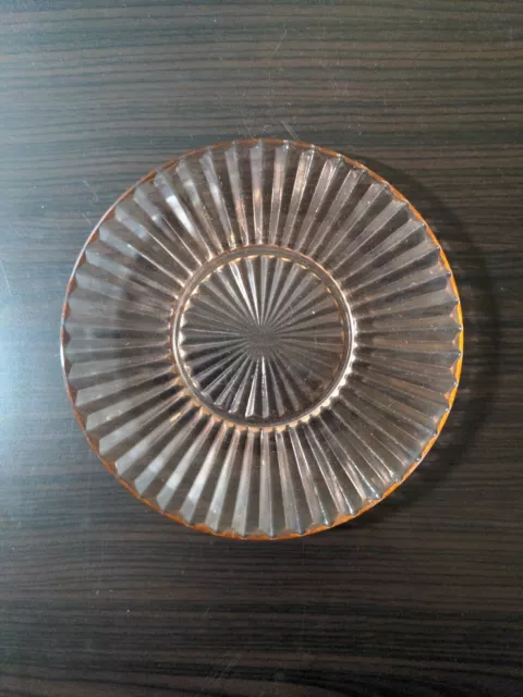 1930s Pink Depression Glass Plate by Federal Glass