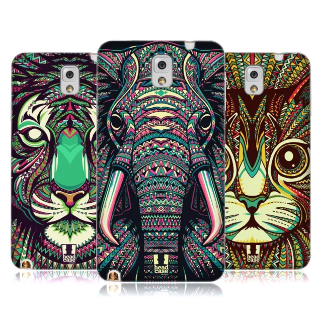 Head Case Designs Aztec Animal Faces 2 Gel Case For Samsung Phones 2