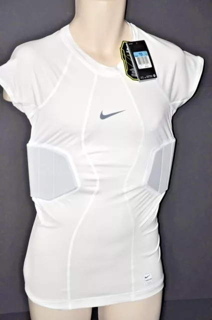 NIKE PRO COMBAT COMPRESSION tank top L 2XL pads Hyperstrong Football White  $39.99 - PicClick