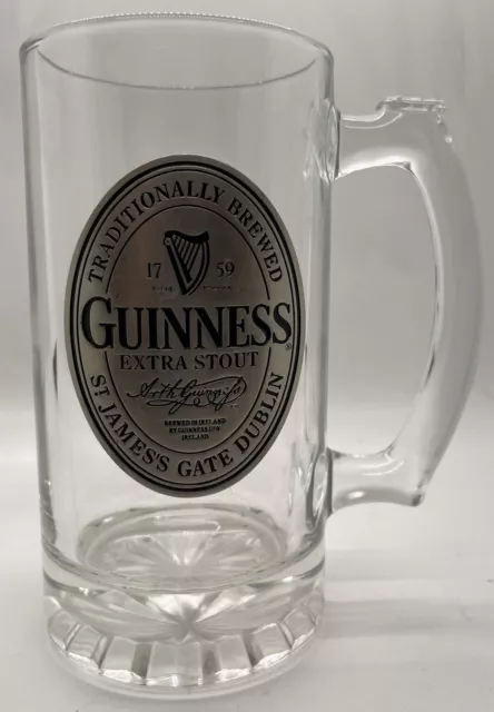 Guinness Beer Glass Tankard Limited Edition Bronze Logo Mug Stein