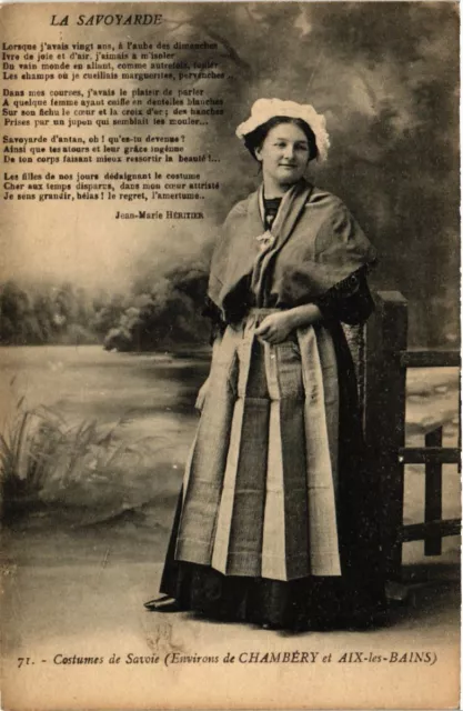 CPA Costumes de Savoie - Env. de CHAMBÉRY et AIX-les-BAINS (388190)