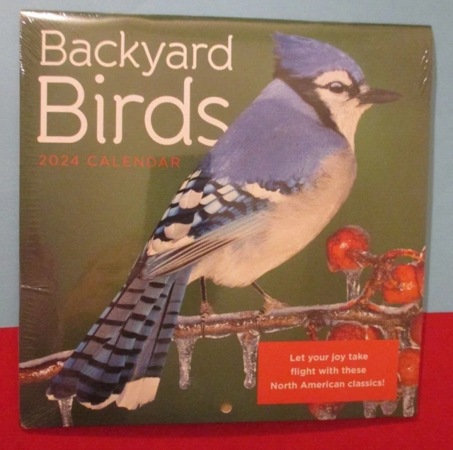 2024 MINI 7X7& WALL MONTHLY Calendar Garden BACKYARD BIRDs Nature in