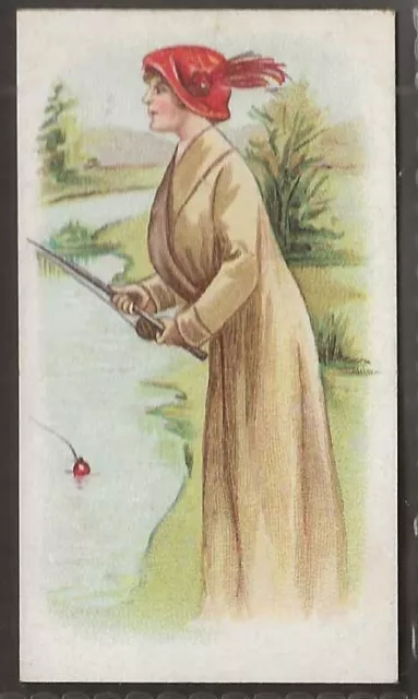 Wills Scissors-Sporting Girls 1913-#10- Fishing