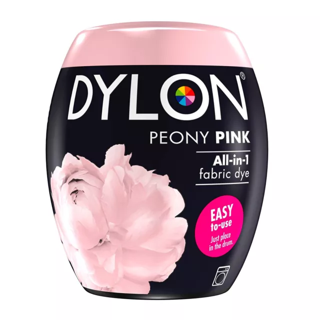 DYLON Textilfarbe Peony Color & Fixer for 600g Fabric Dye Pink