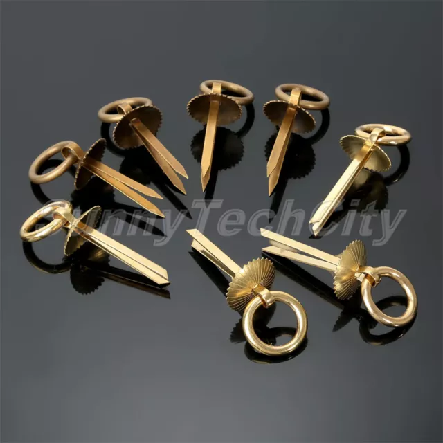 4x Vintage Cabinet Knobs Ring Wardrobe Drawer Cupboard Closet Door Pull Handles
