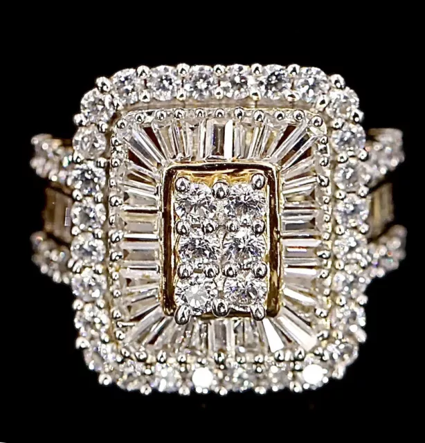 VINTAGE SJD 925 Sterling Silver Cz ring size 11 round 116.09