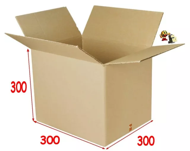 lot de 10 boîtes emballage carton 300 X 300 X 300 mm