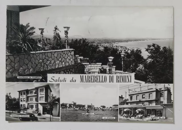 19322 Cartolina - Rimini - Marebello di Rimini - vedutine - VG 1964