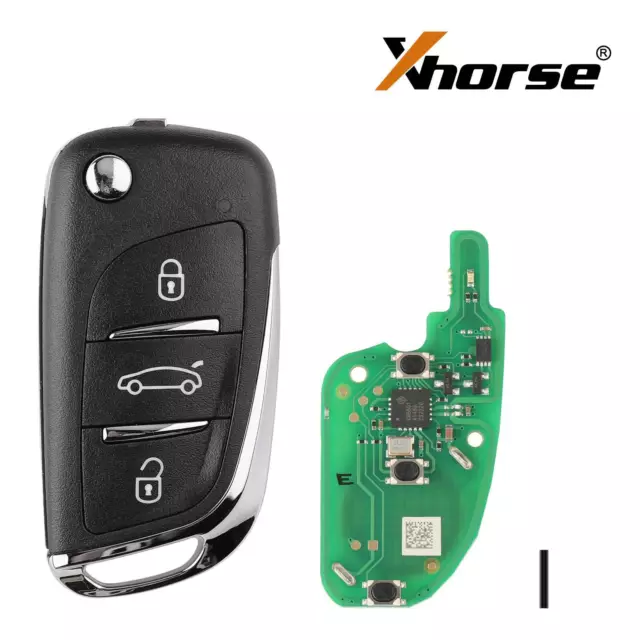 Xhorse Universal Super Remote Key DS Flip Style 3 Buttons XEDS01EN for VVDI MAX 2