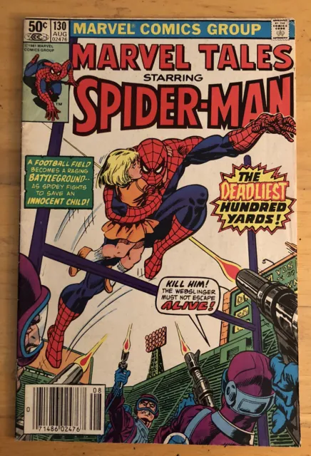 1981 Marvel Tales 130 Reprint Amazing Spiderman 153 1st App/Death Bolton Slurpee