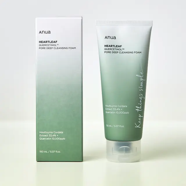 ANUA Heartleaf Quercetinol Pore Deep Cleansing Foam 150ml / Kbeauty