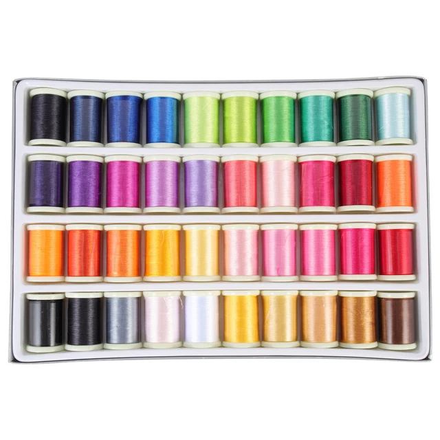 40 panecillos hilo de bordar hágalo usted mismo bordado hilo de coser colorido juego de bordados kit