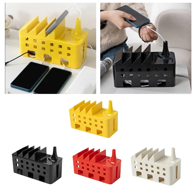 Scatola Organizzatrice Cavi DeleyCON - 40,5x15,3x13 Cm, Bianco, Per Casa E Ufficio - Foto 4