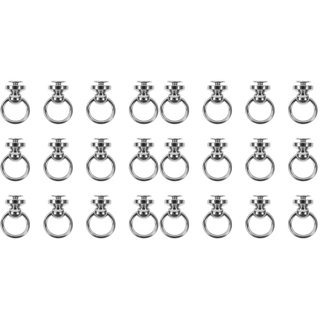24 Pcs Purse Studs Rivets Nails Screw Post Head Buttons Bag Buckle Suitcase