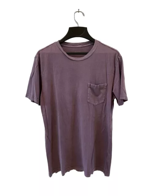 RVCA The Balance Of Opposites Pigment Dye Shirt Purple Mens SZ L Good Condition