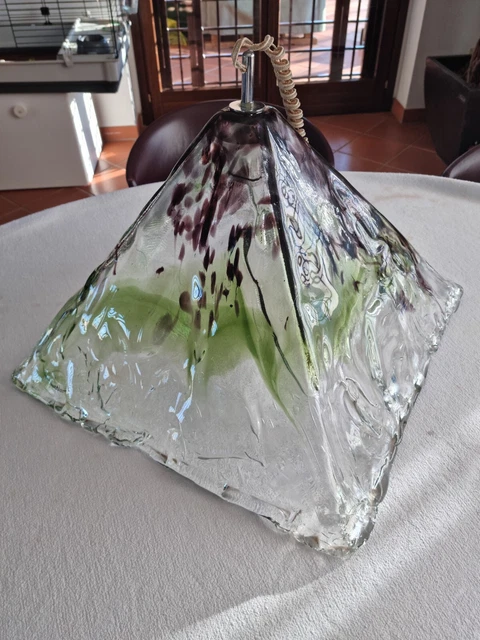 Lampadario in vetro di Murano anni 60