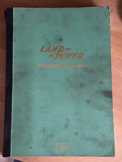 LAND ROVER SERIES 1 workshop manual 1948-1951 £21.20 - PicClick UK