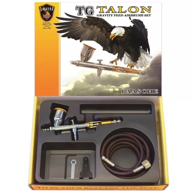 Paasche Talon TG-Set Gravity Feed Dual Action Airbrush Set