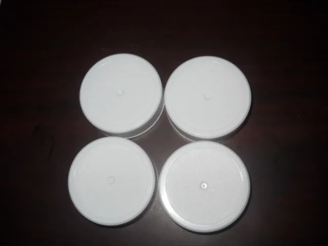 48mm 400 POLY LIDS W/ LINERS SET OF 4
