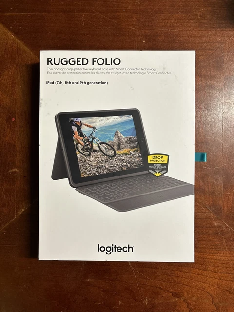 LOGITECH RUGGED KEYBOARD Folio/Case for Apple iPad (7th, 8th and 9th ...
