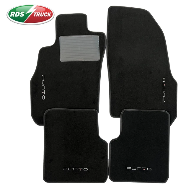 Tappetini per Fiat Grande Punto 2005-2012 Su misura, antiscivolo, battitacco in gomma rinforzato