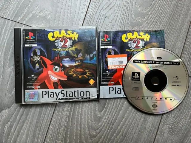 Crash Bandicoot 2 Cortex Strikes Back Sony Playstation 1 Ps1 Game With Manual
