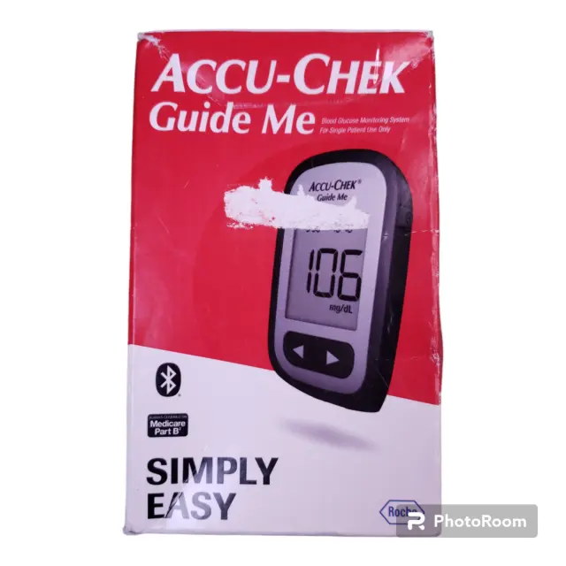 Sistema de monitoreo de medidor de glucosa en sangre Accu-Chek Guide caducidad 12/2025